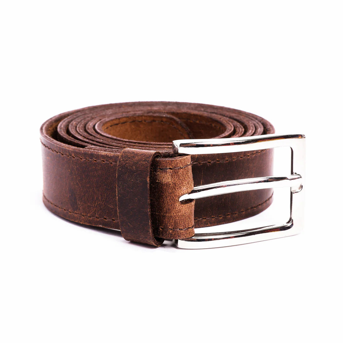 Kuiper - Leather Mens Belt - Nickel