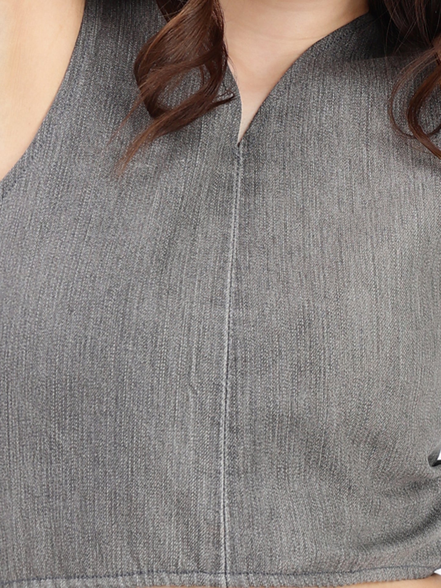 GREY CROP TOP