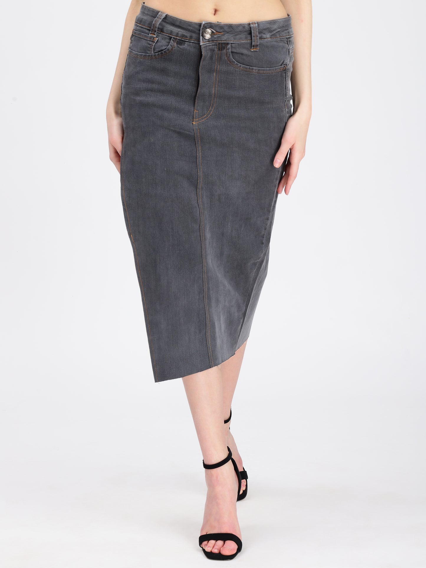 THIGH HIGH SIDE CUT SKIRT
