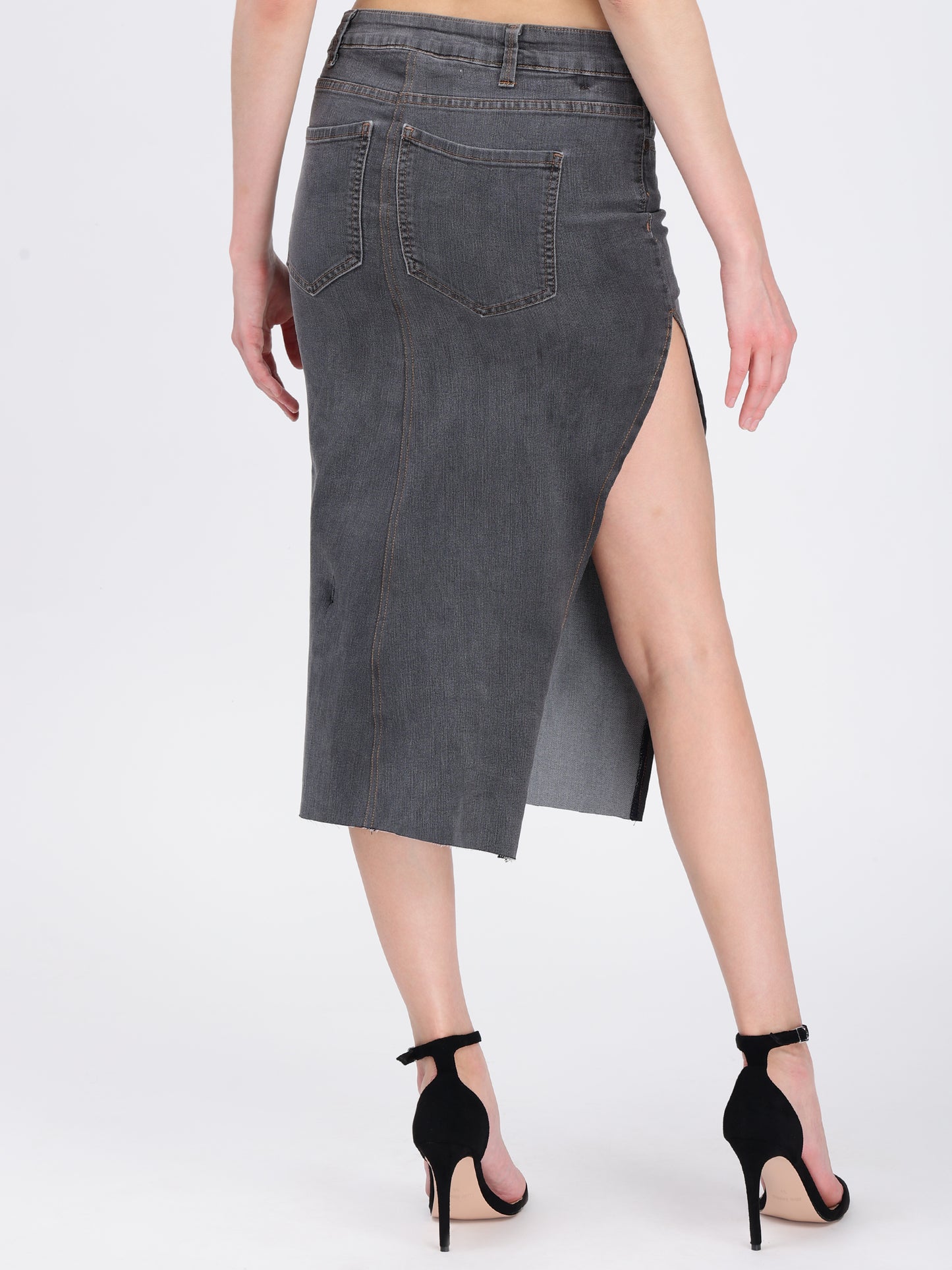 THIGH HIGH SIDE CUT SKIRT