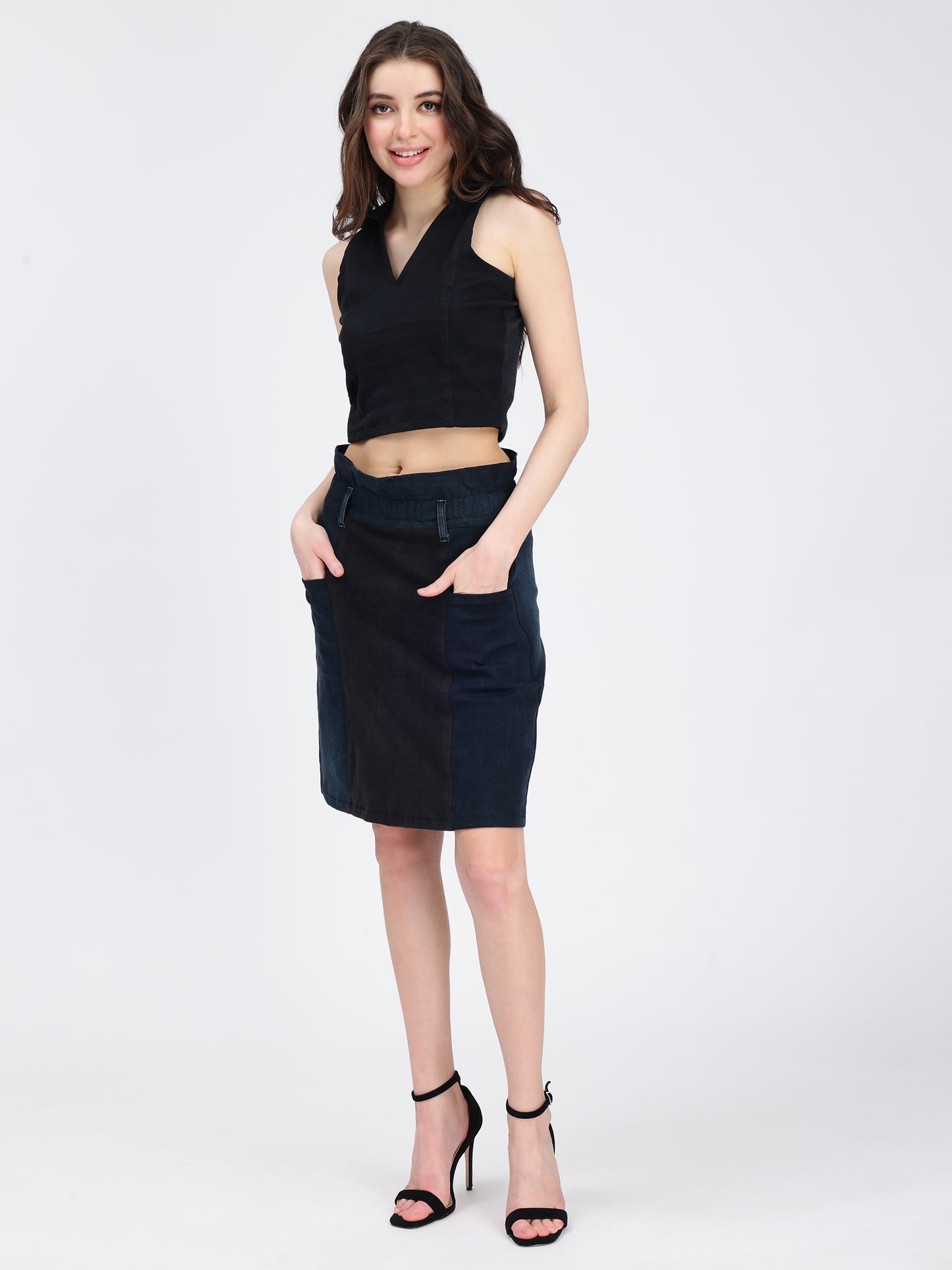 PAPER BAG WAIST SKIRT