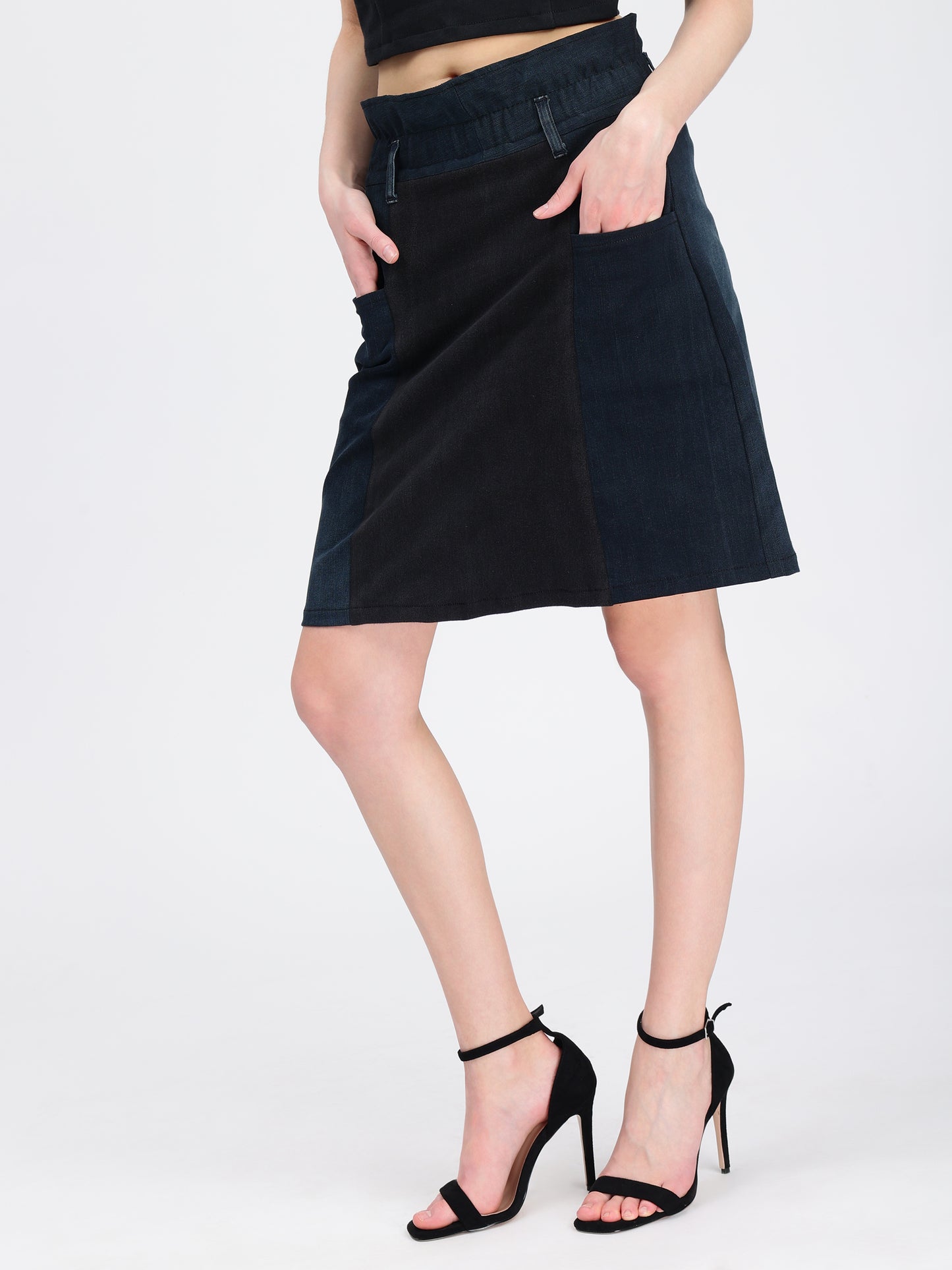 PAPER BAG WAIST SKIRT