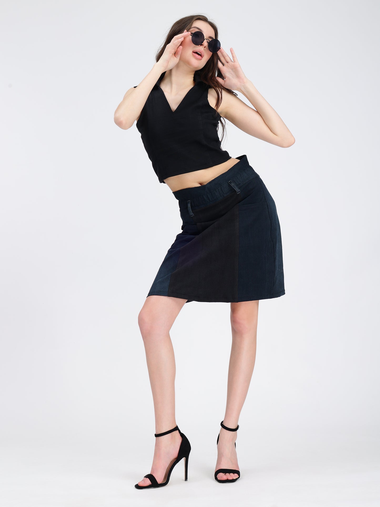 PAPER BAG WAIST SKIRT