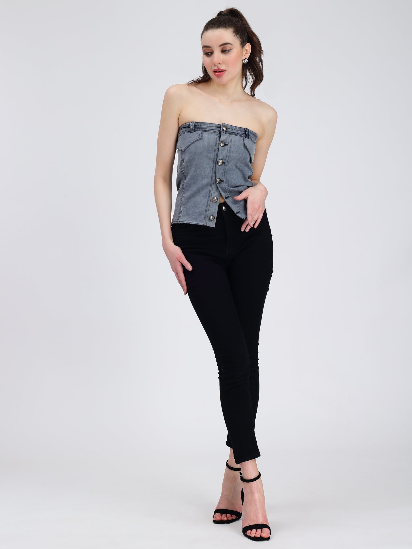 DENIM CORSET