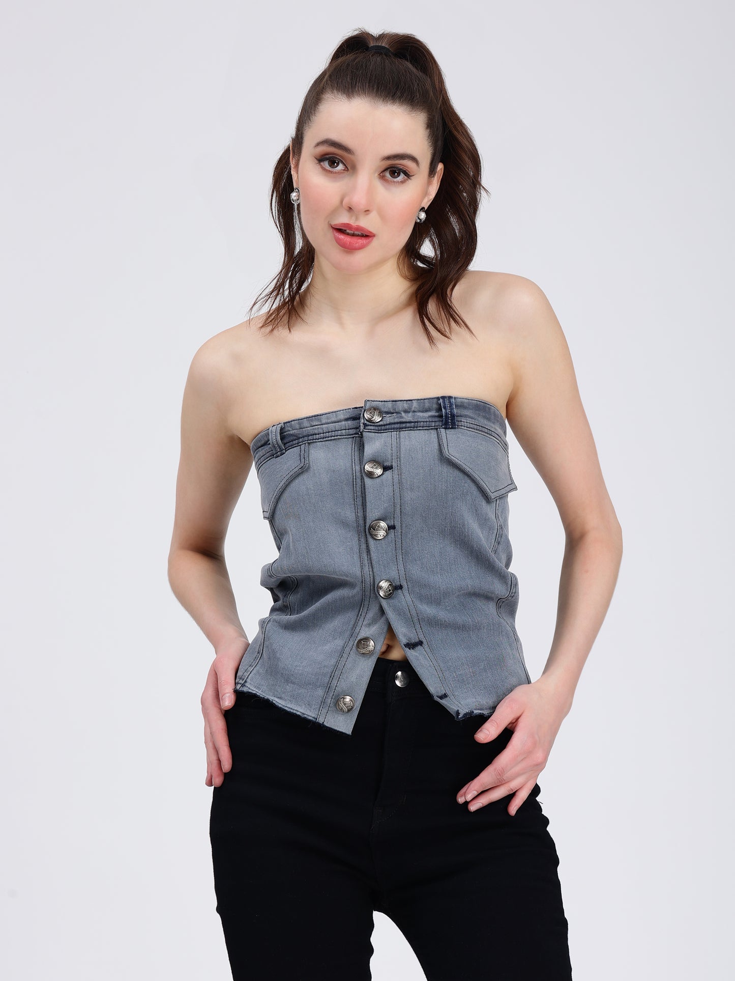DENIM CORSET