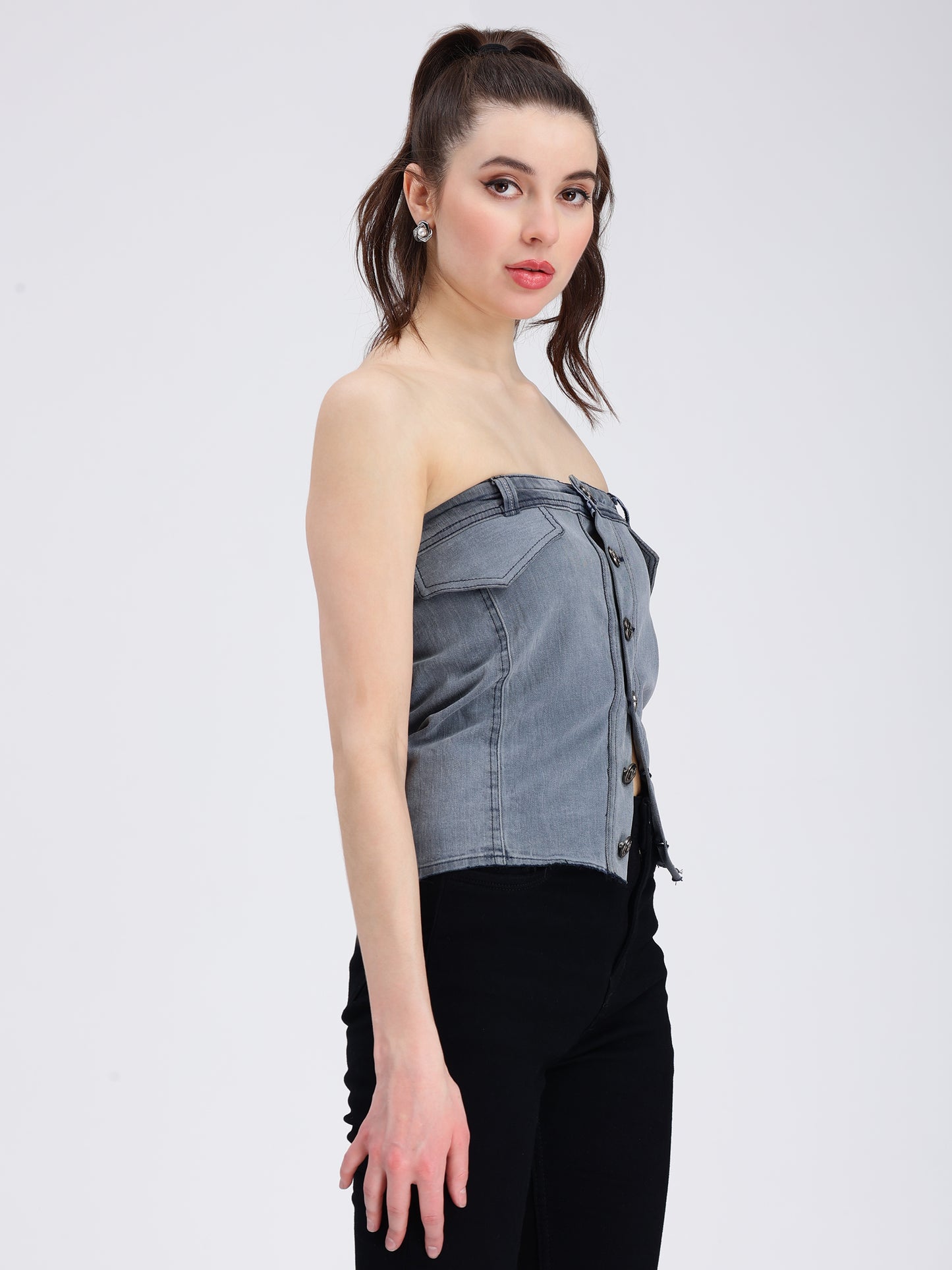 DENIM CORSET