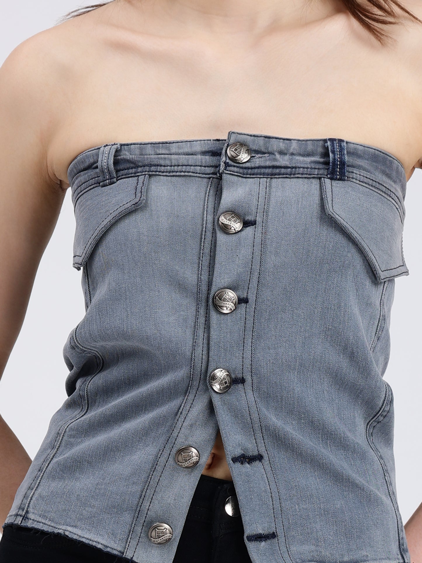 DENIM CORSET