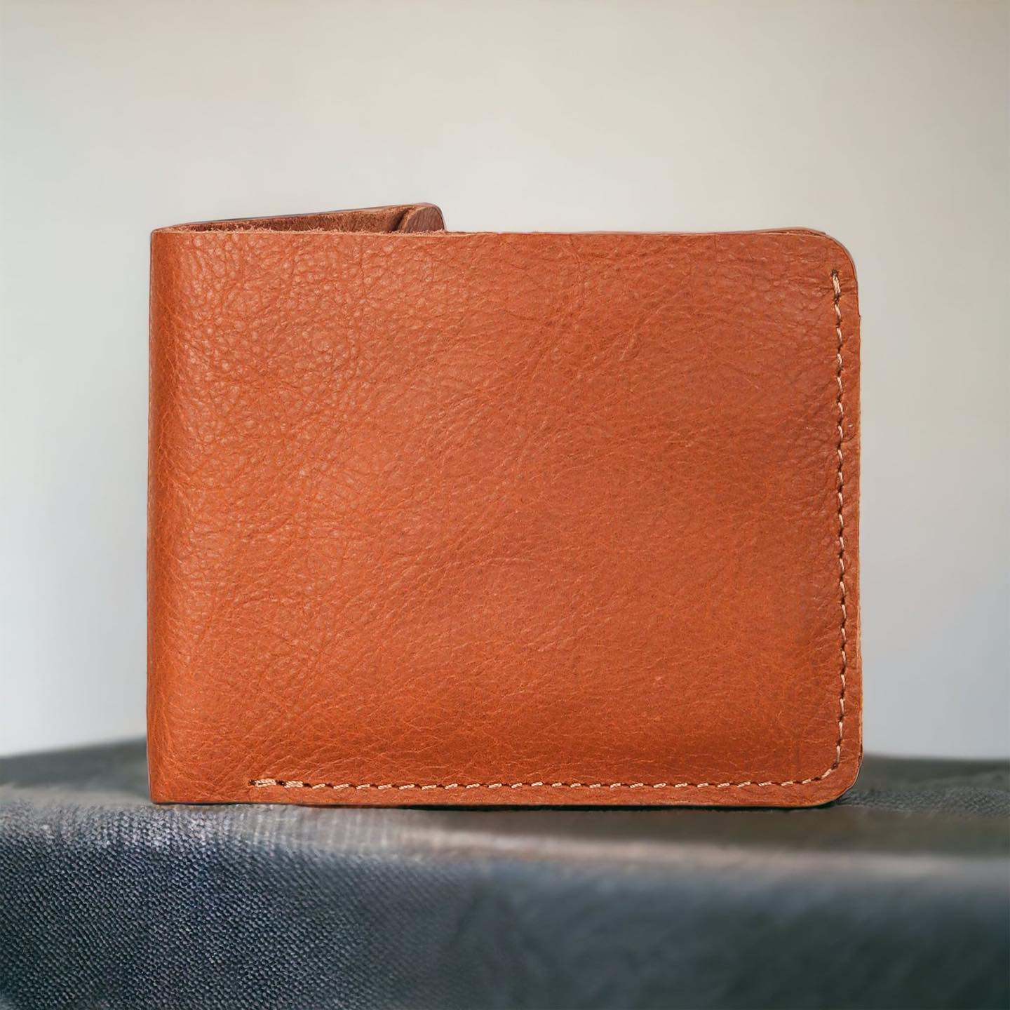 Mini Pocket Glam Leather Wallet Tan Touch