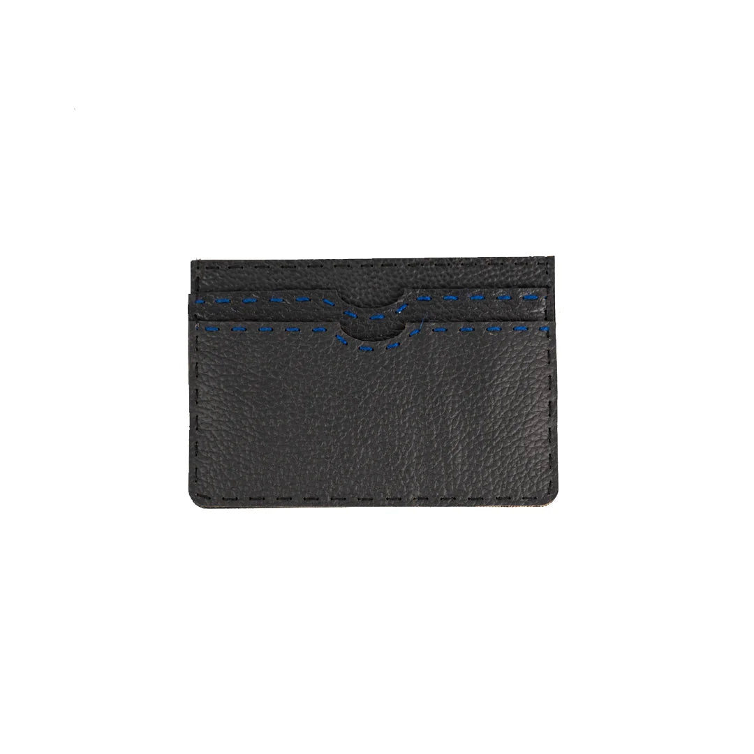 Handcrafted And Upcycled Card Cases - Black Flower