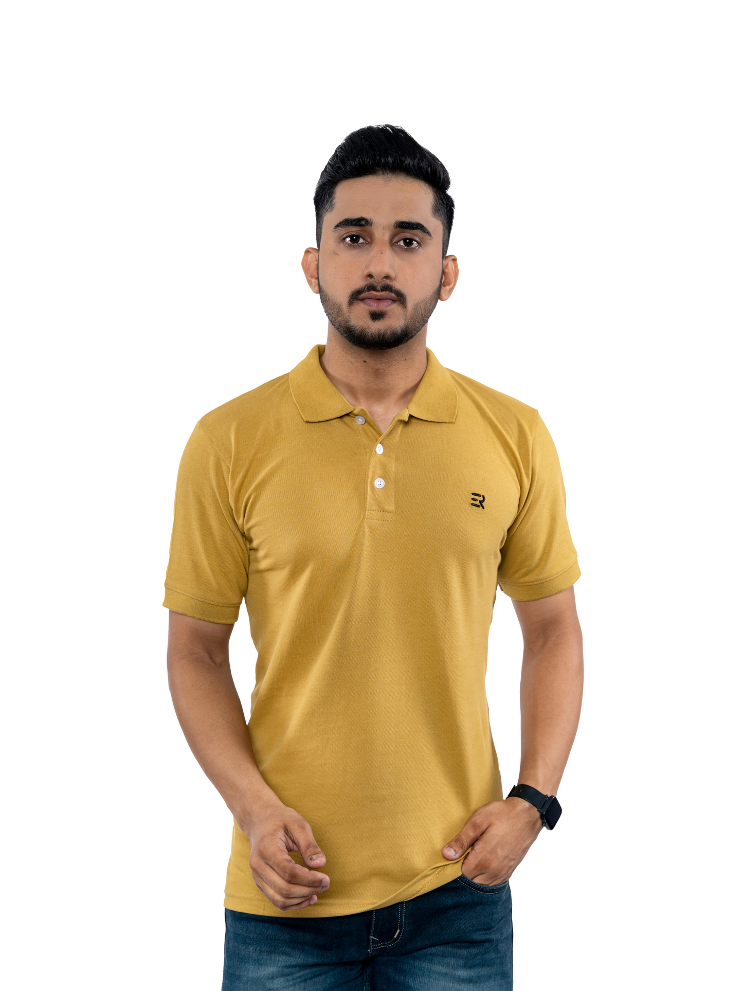 Blue Tie & Dye Polo T-Shirt