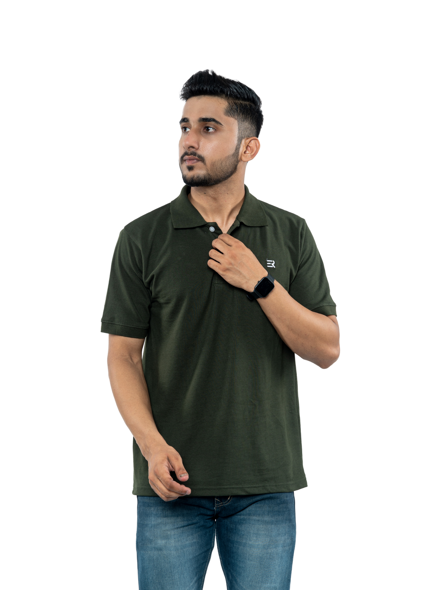 Blue Tie & Dye Polo T-Shirt
