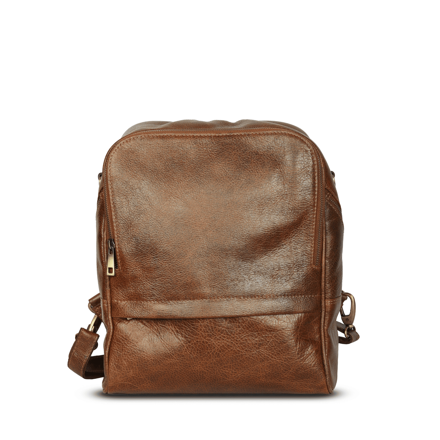 Little Luxe Genuine Leather Backpack Tan Touch