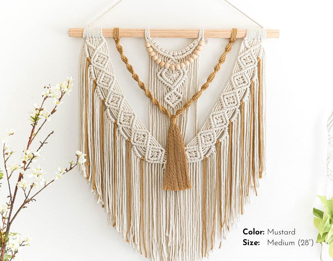 Tranquil Textile Tapestries - Woven Wall Hanging