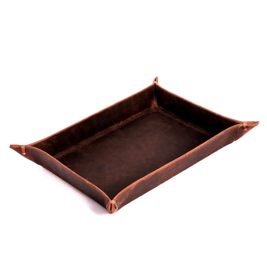 Plateau Dark - Leather Valet Tray