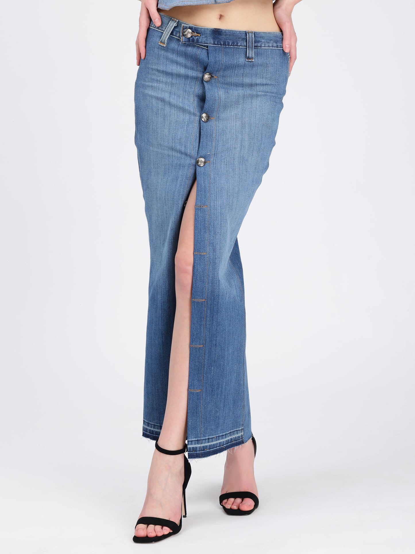 BUTTON-DOWN  SKIRT