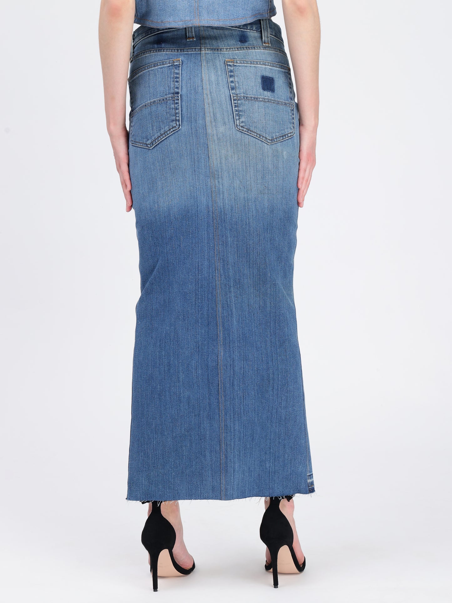 BUTTON-DOWN  SKIRT