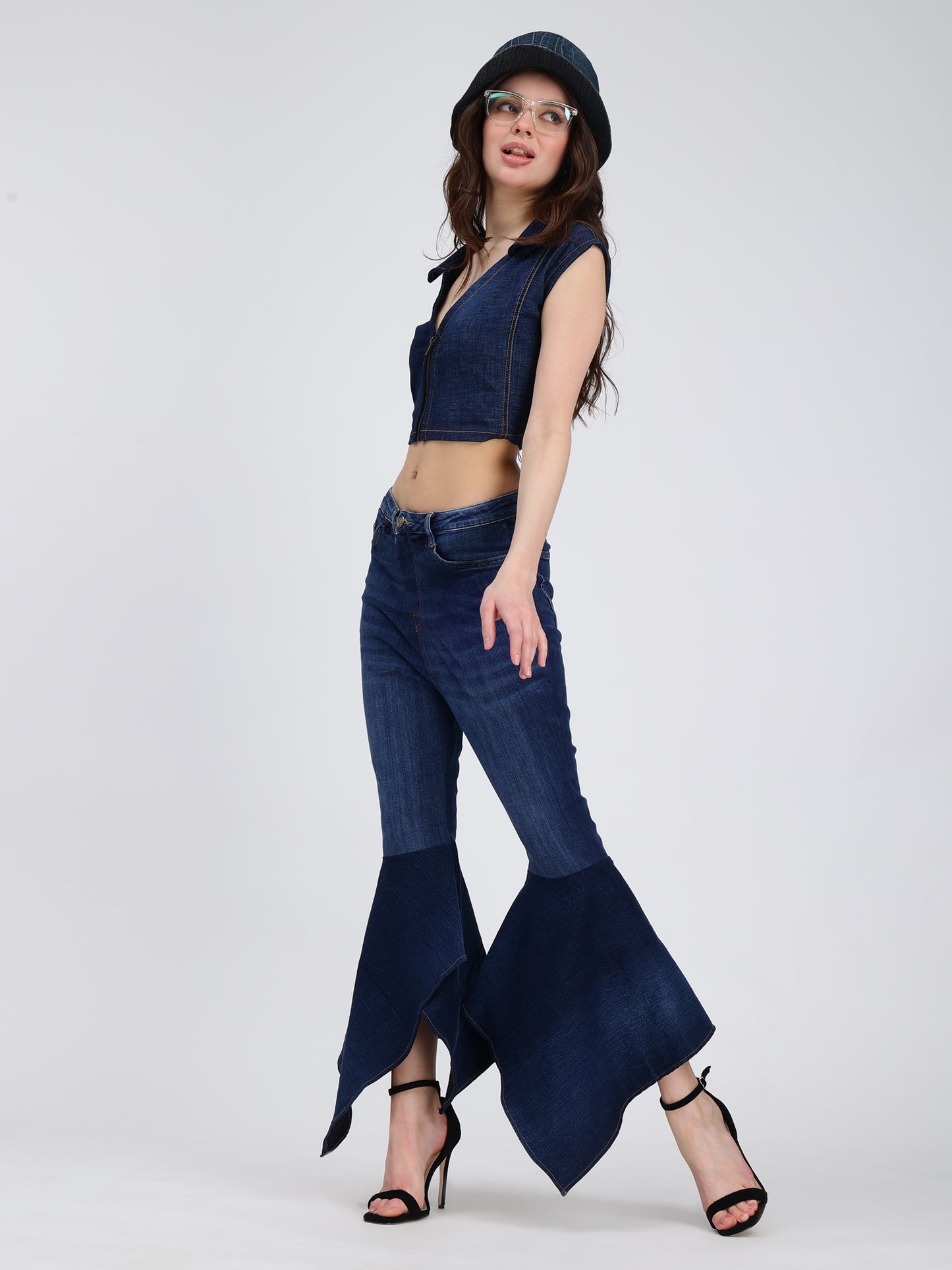 FLARED DENIM  PANT