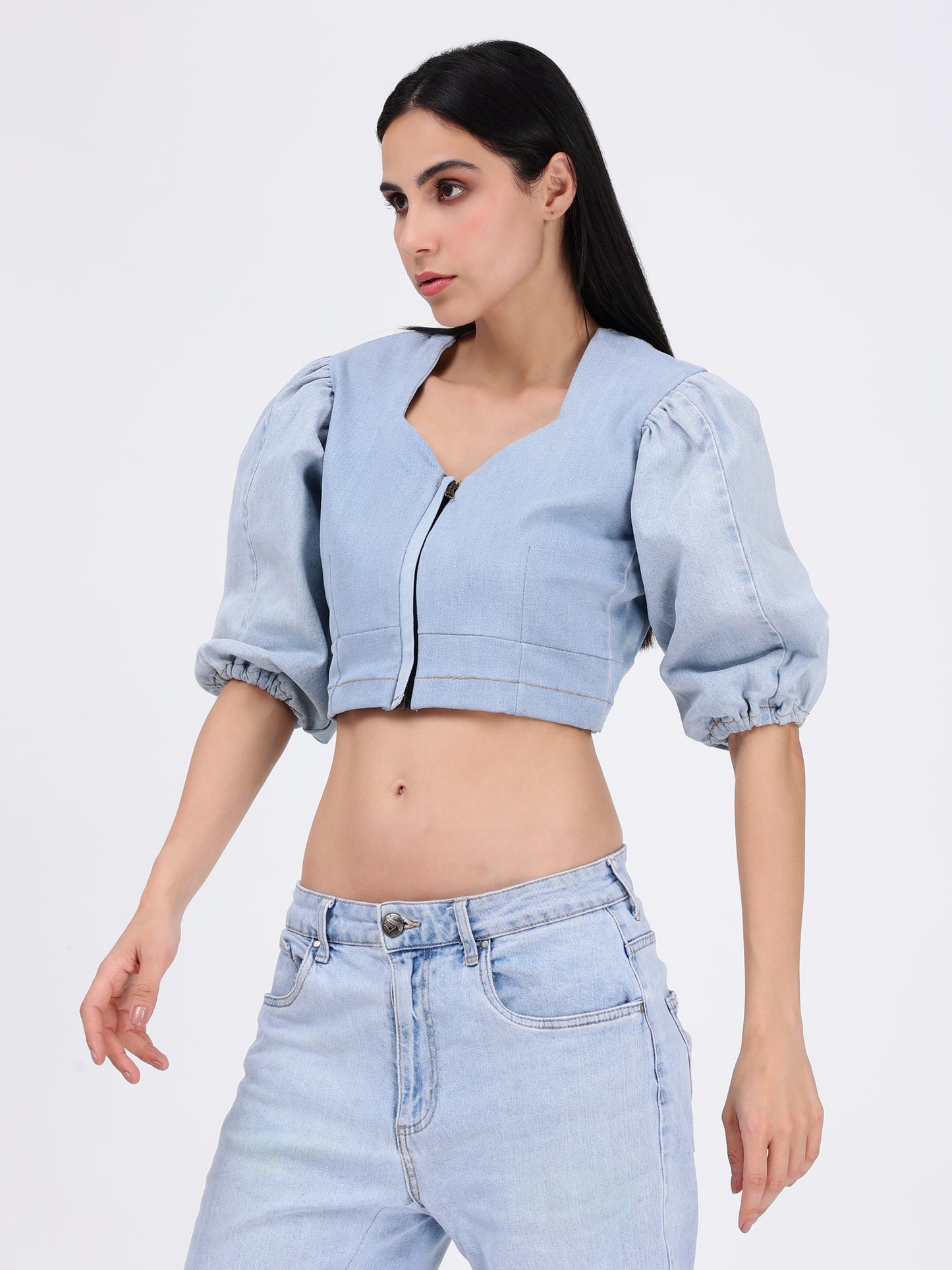 BALLOON  SLEEVE TOP