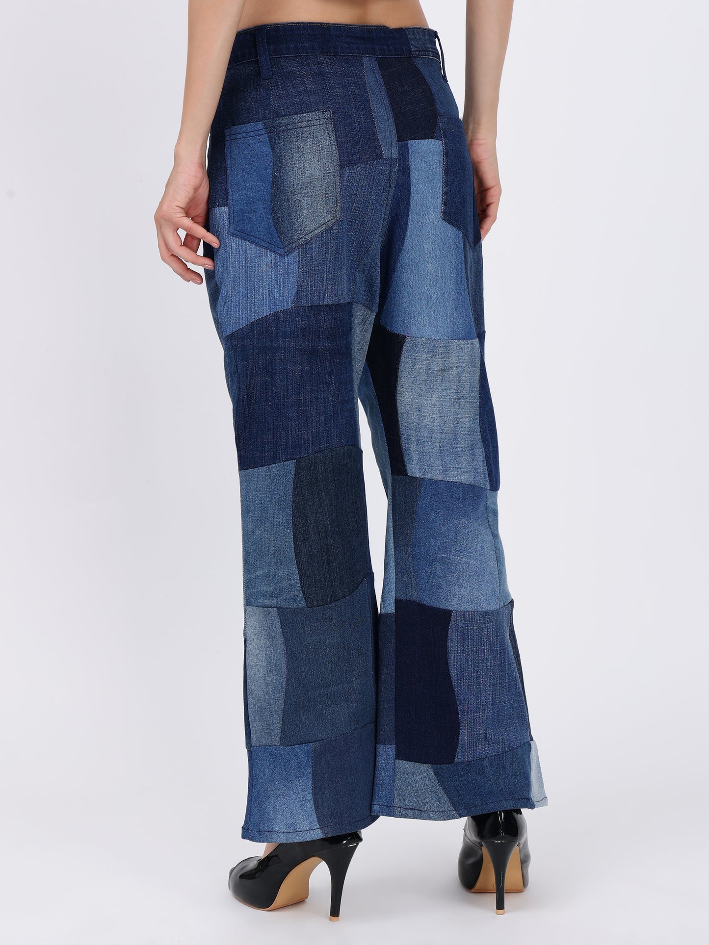 MULTI-COLOURED PANT(DARK BLUE)
