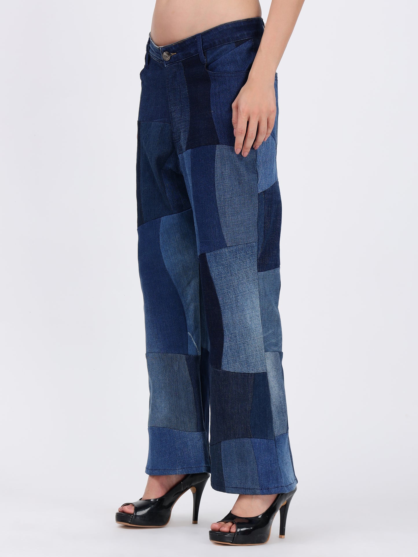 MULTI-COLOURED PANT(DARK BLUE)