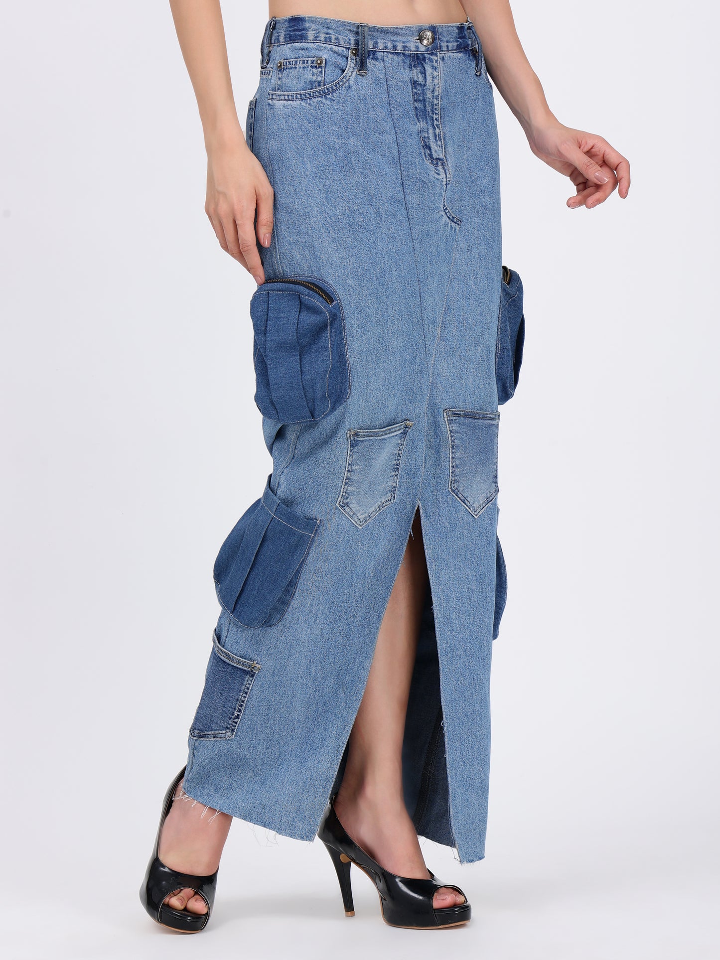 MULTI-POCKET  SKIRT