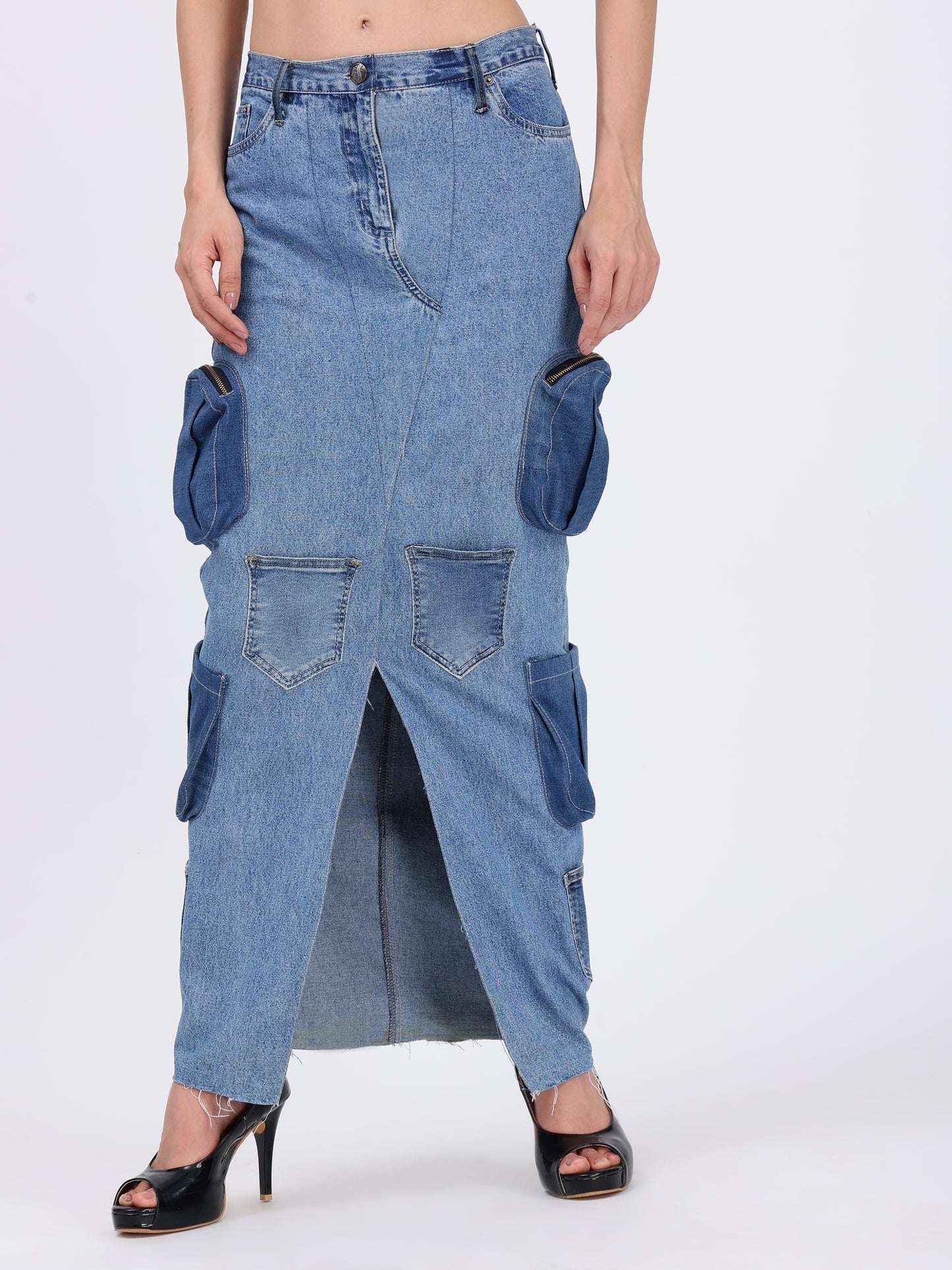 MULTI-POCKET  SKIRT
