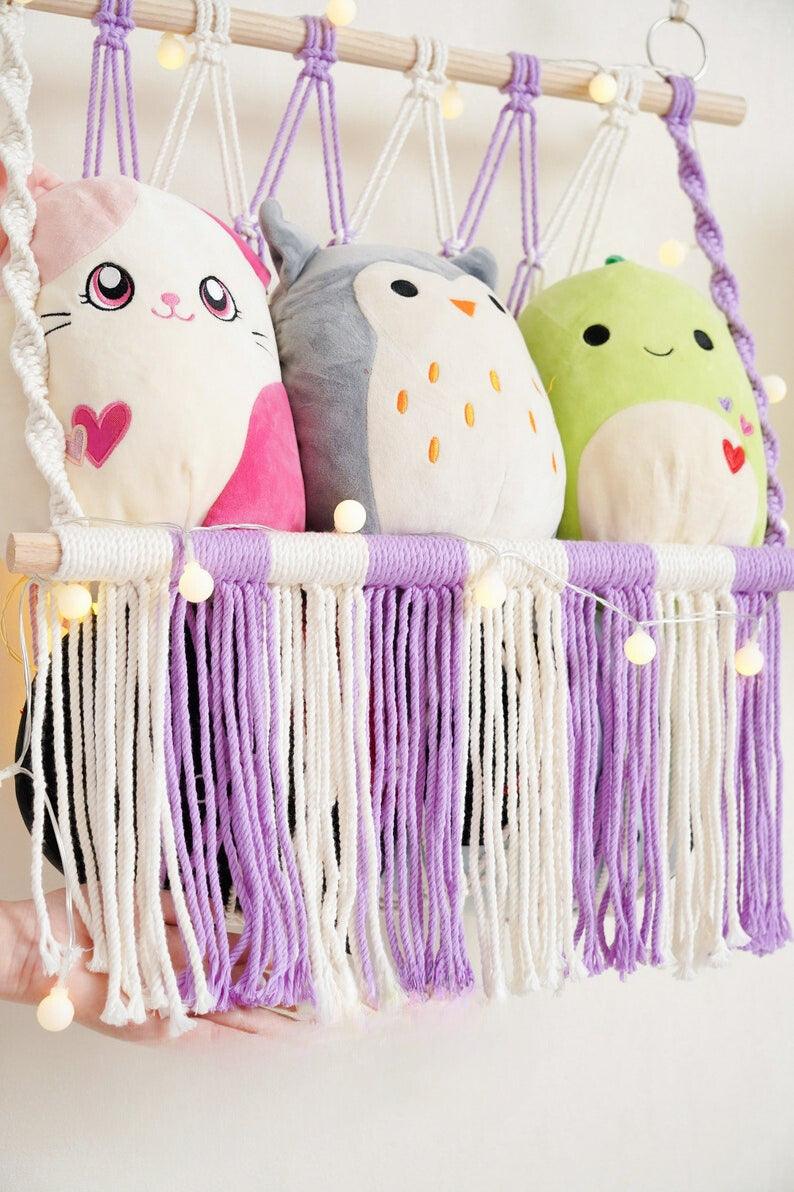 Kiddie Crafty - Macrame Stuff toys Hammock