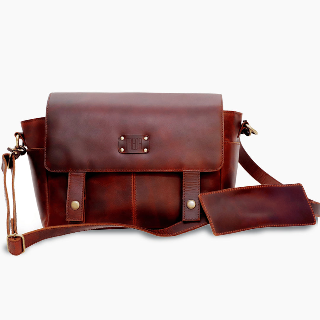Genuine leather camera bag - Click and Frame