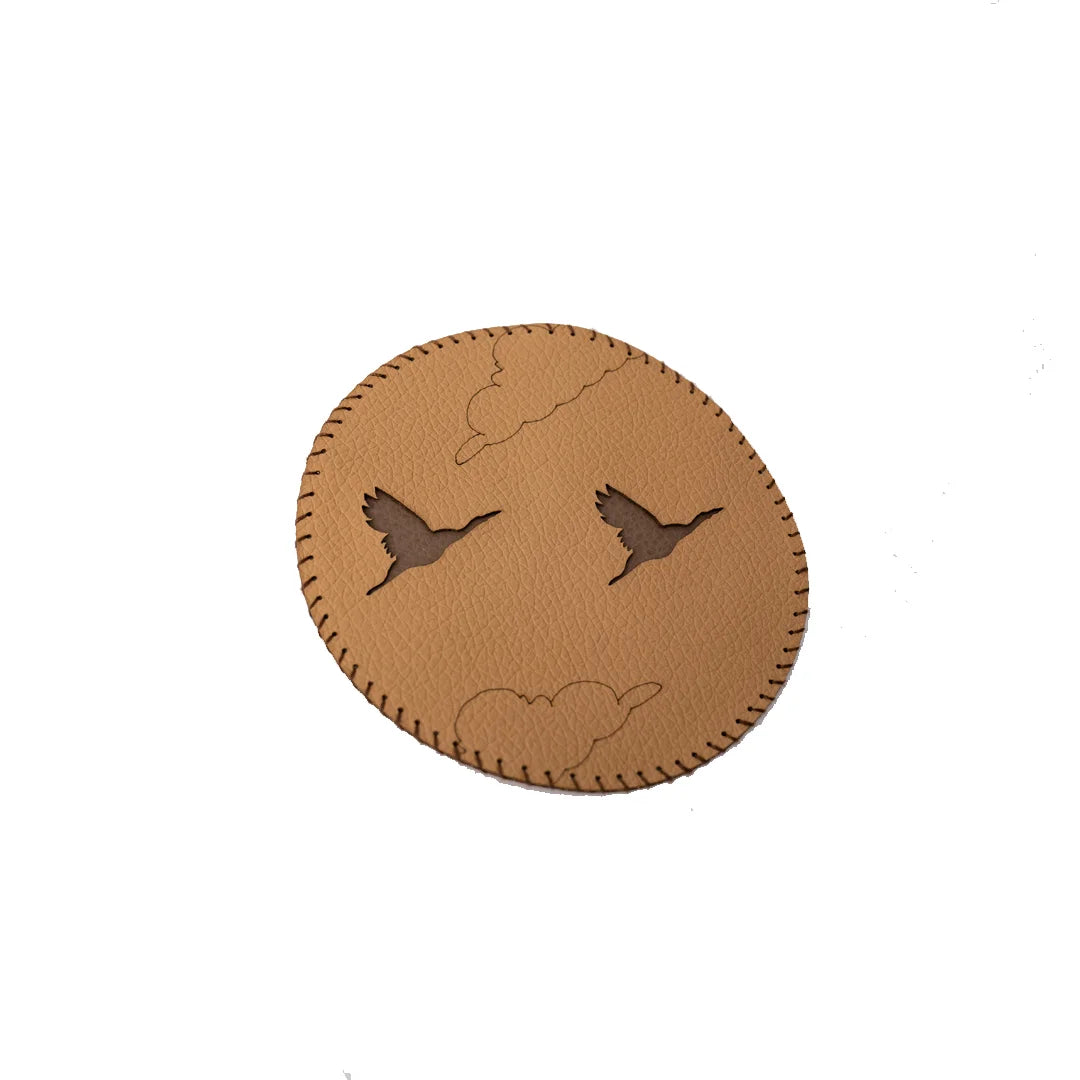 Handcrafted upcycled Coasters (Set Of 4) - Love Birds