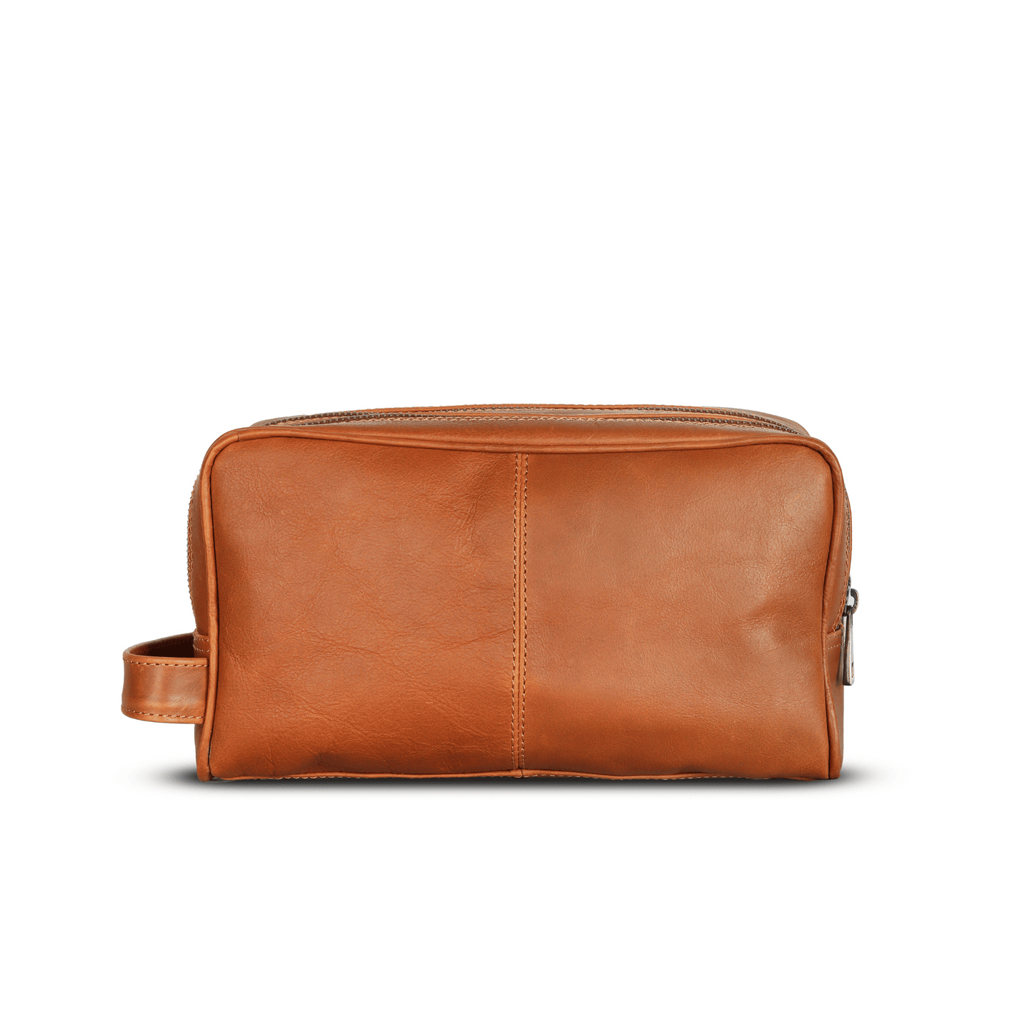 Travel Refresh Genuine Leather Tolietry Bag Sepia Wine