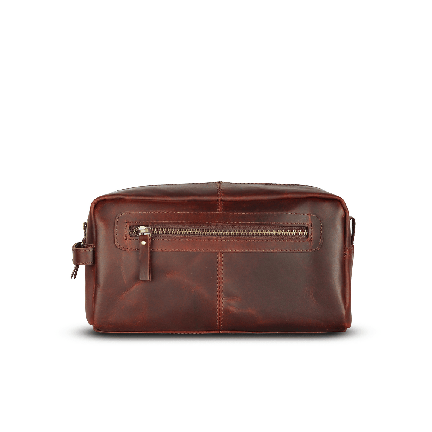 ON the go pouch Genuine Leather Tolietry Bag Tan Touch