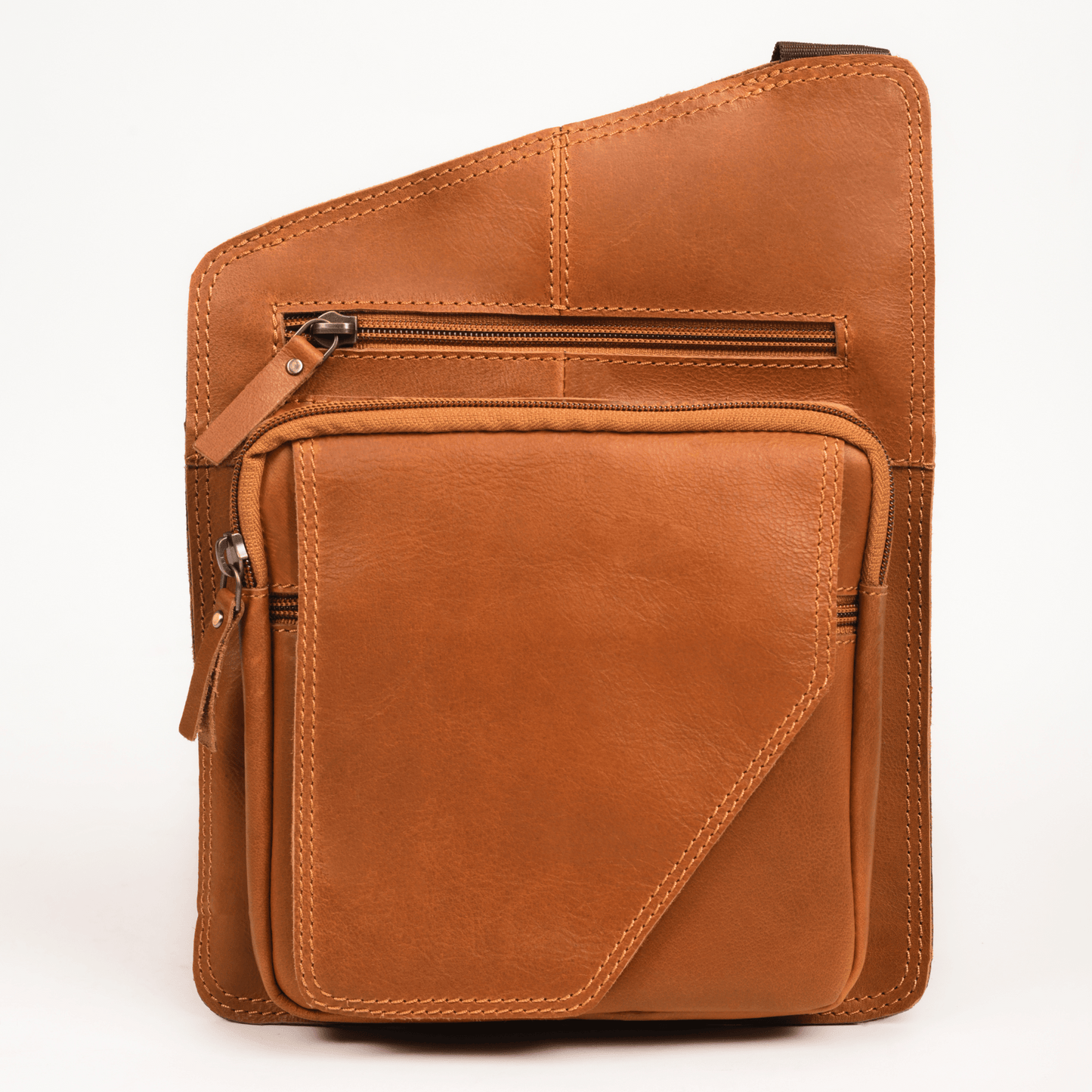 Mini Rover Genuine Leather Chest Bag Tan Touch