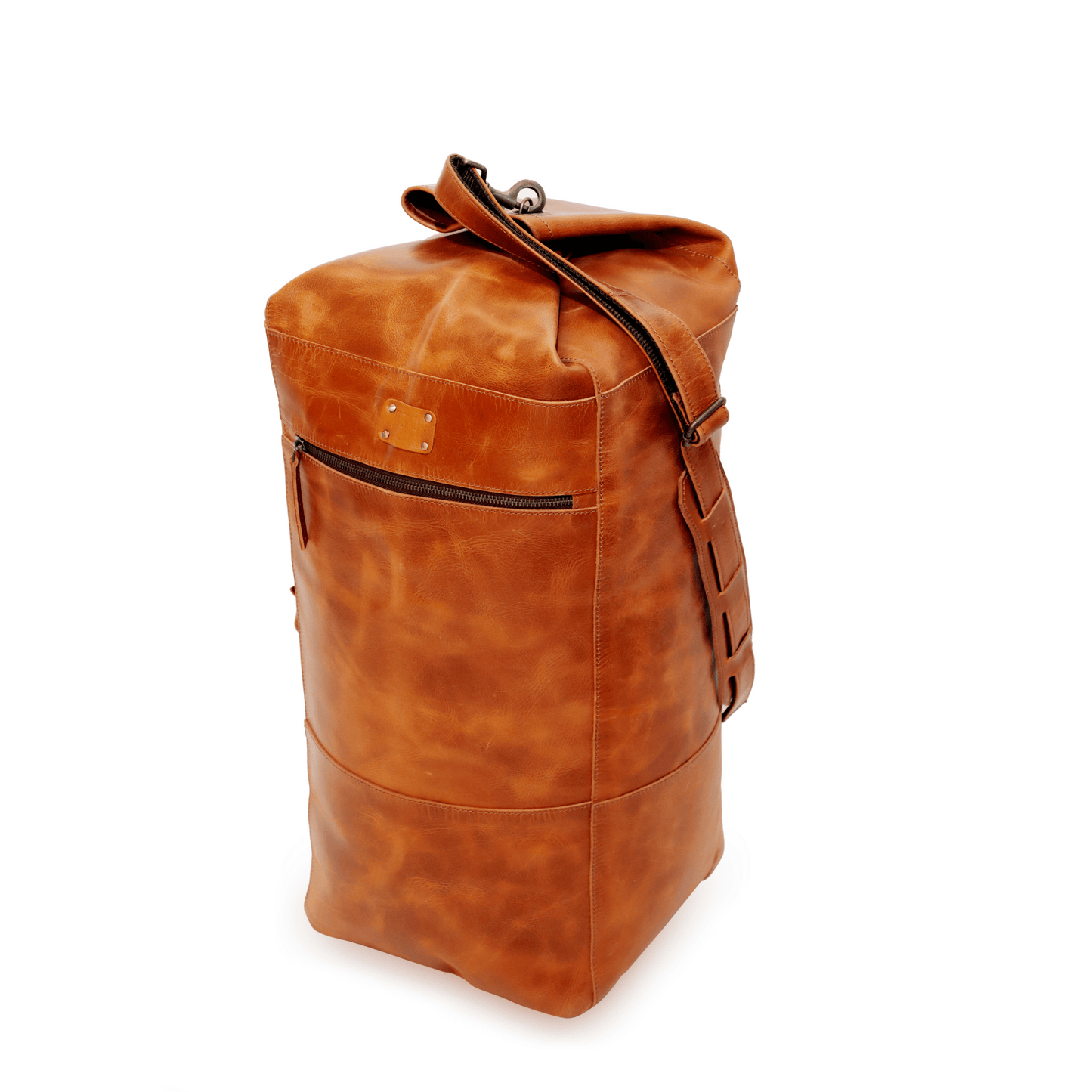 Troopers Military Genuine Leather Duffle Bag Tan Touch
