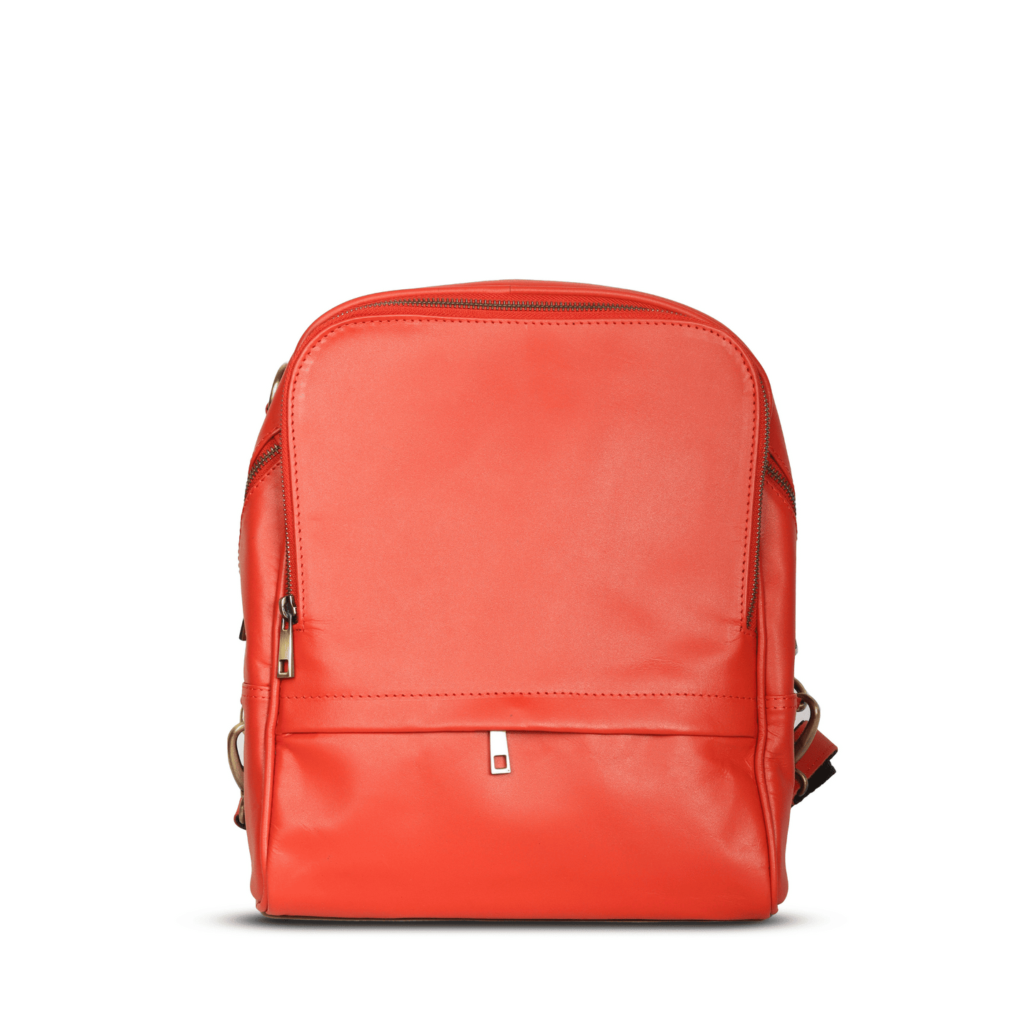 Little Luxe Genuine Leather Backpack Orange Touch