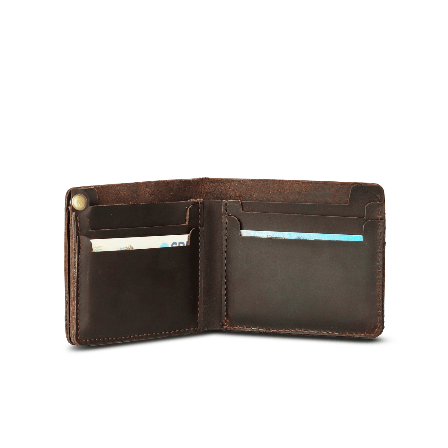 Mini Glam Leather Wallet Muddy Brown