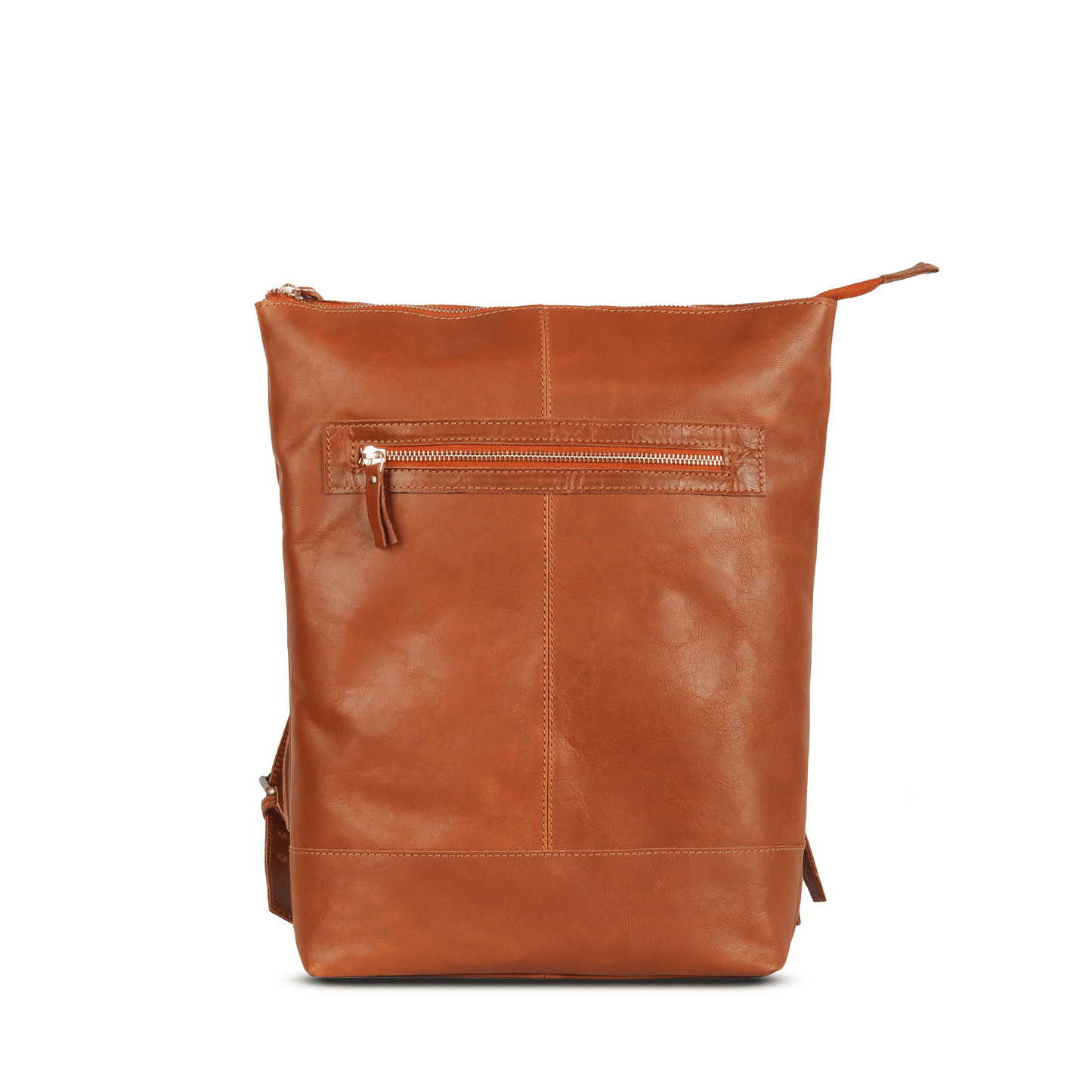 Techtrek Genuine Leather Bagpack Tan Touch
