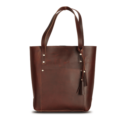 Shopper Tote Bag	Sepia Wine
