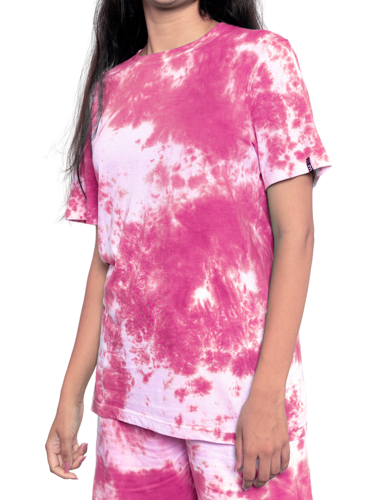 Green Tie & Dye Round Neck T-Shirts - Women