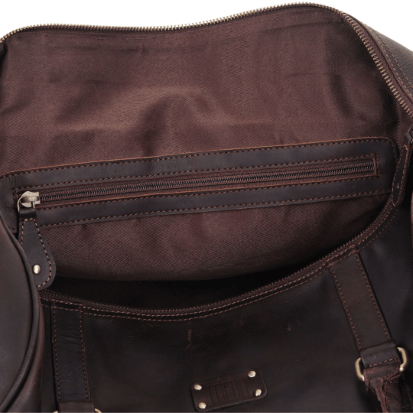 Classic Hold Genuine Leather Duffle Bag Muddy Brown