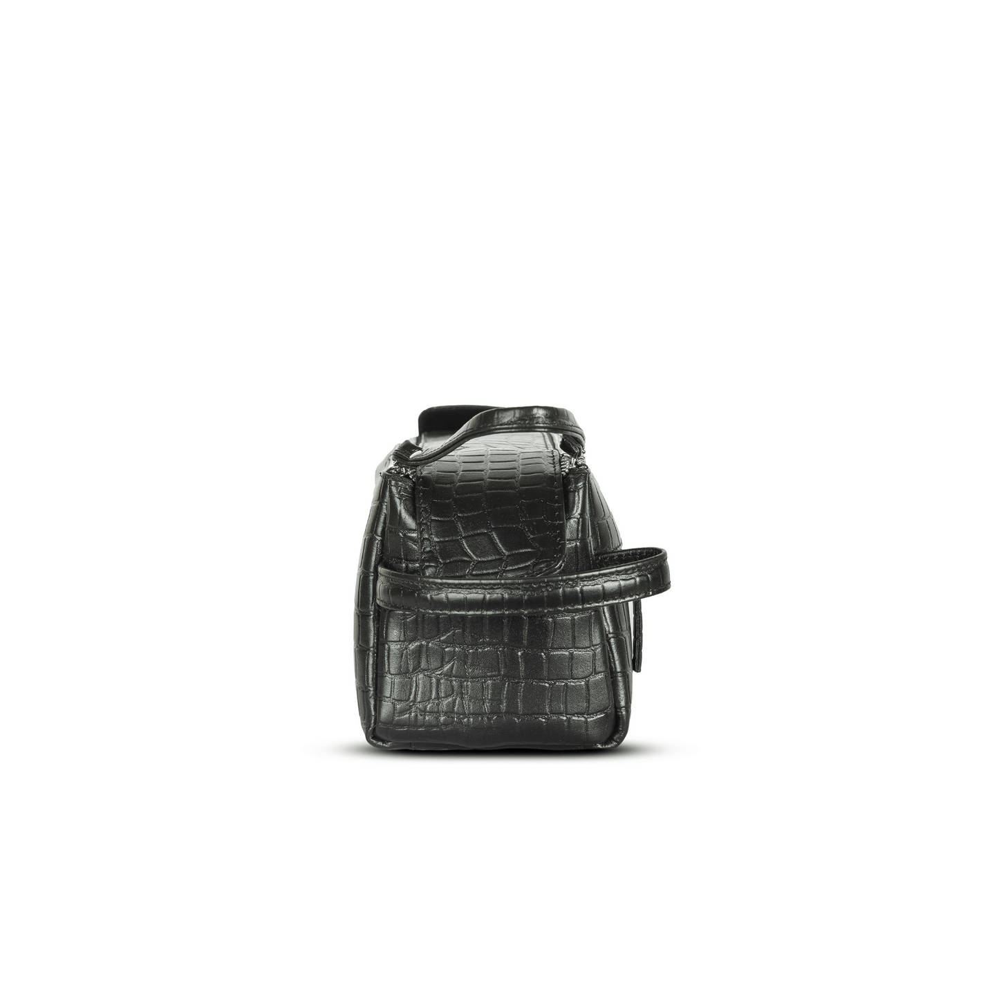 Travel Mate Genuine Leather Tolietry Bag Ebony Black