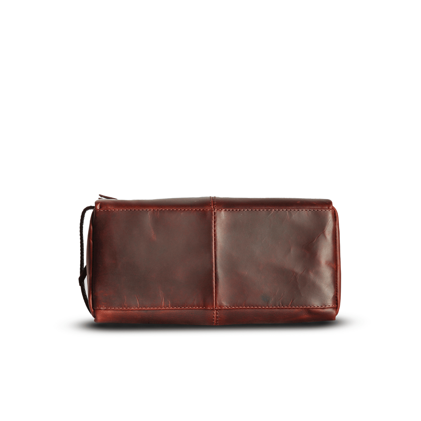 ON the go pouch Genuine Leather Tolietry Bag Sepia Wine