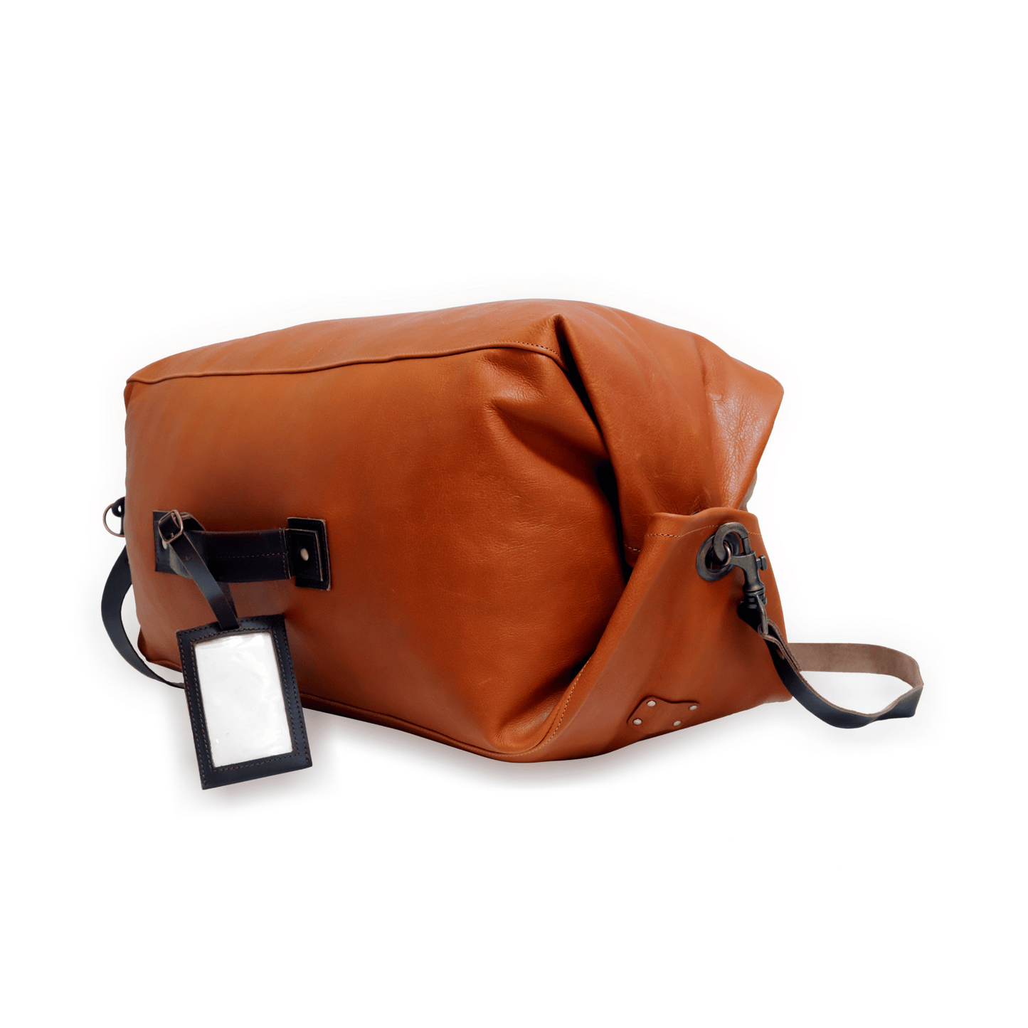 Troopers Military Genuine Leather Duffle Bag Tan Touch
