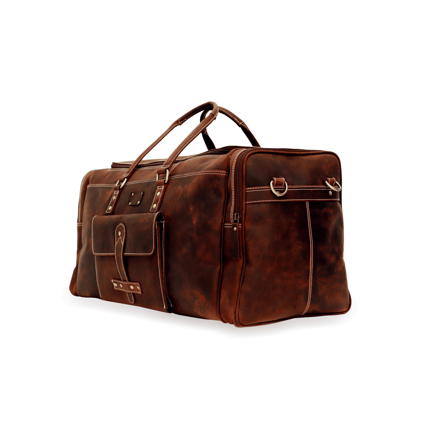 Rustic Trail Genuine Leather Duffle Bag