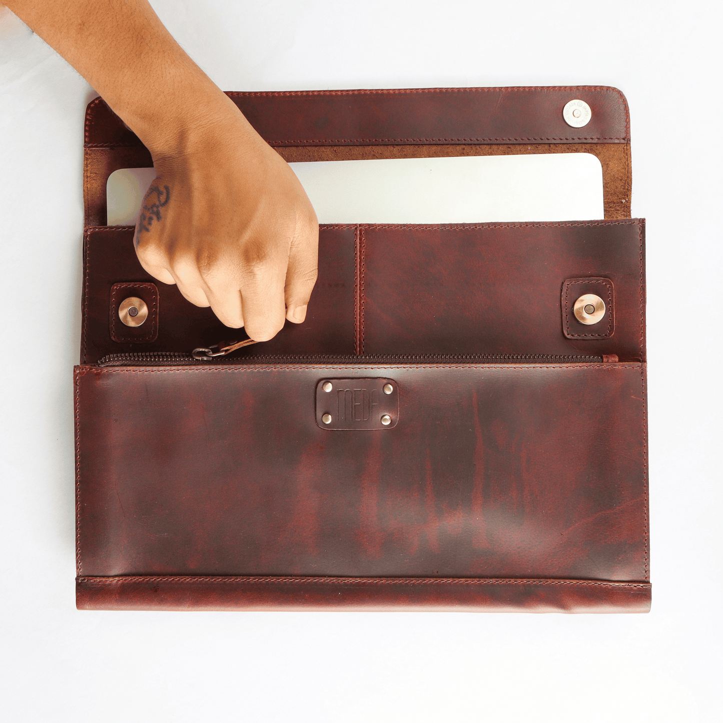 Compact Macbook Sleeve Sepia Wine
