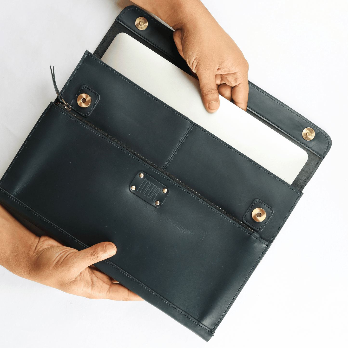 Compact Macbook Sleeve Midnight Blue