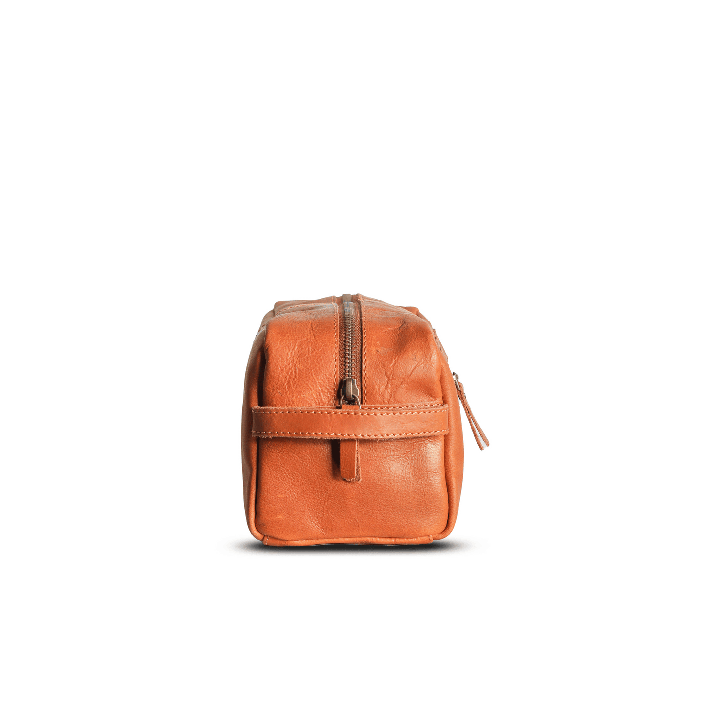 ON the go pouch Genuine Leather Tolietry Bag Tan Touch