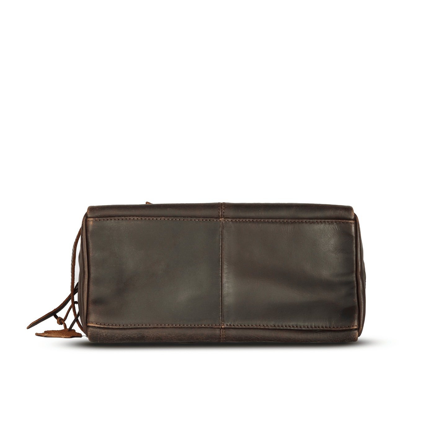 ON the go pouch Genuine Leather Tolietry Bag Muddy Brown