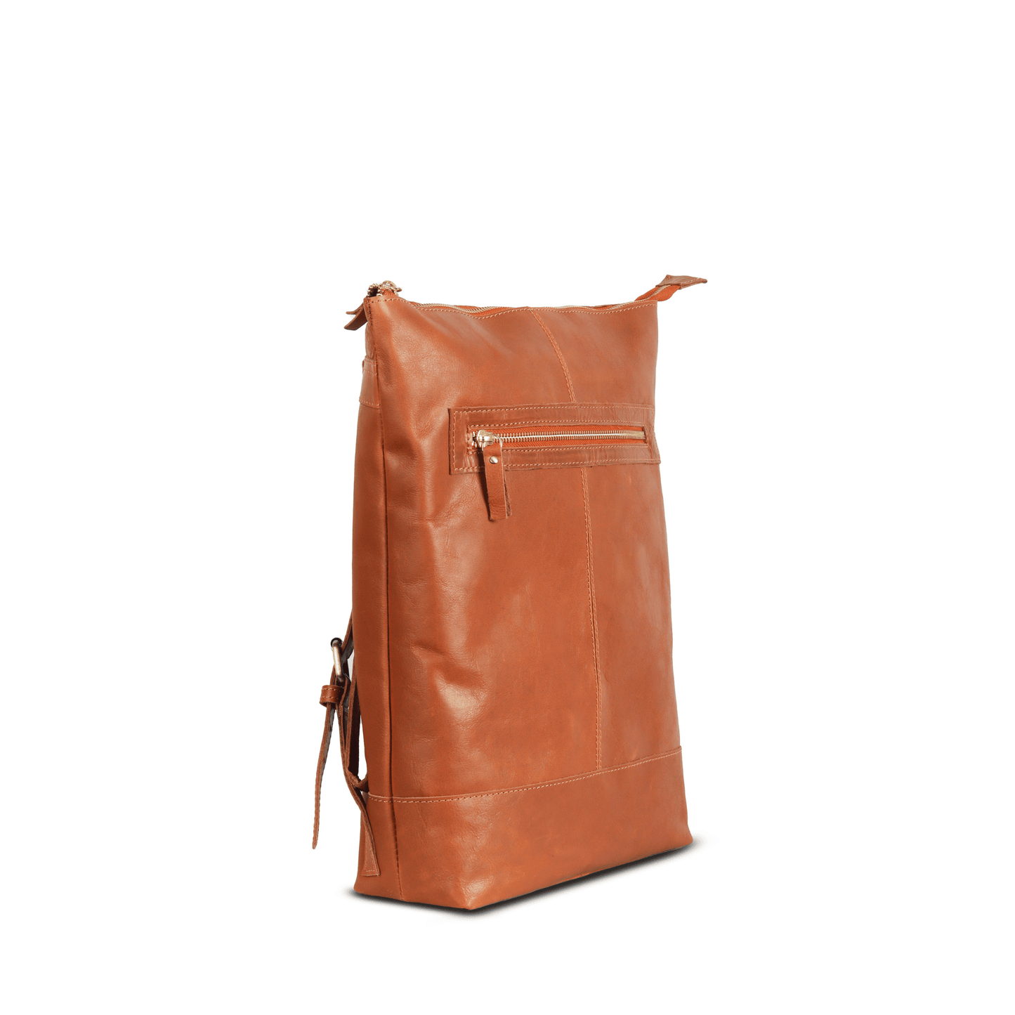 Techtrek Genuine Leather Bagpack Tan Touch