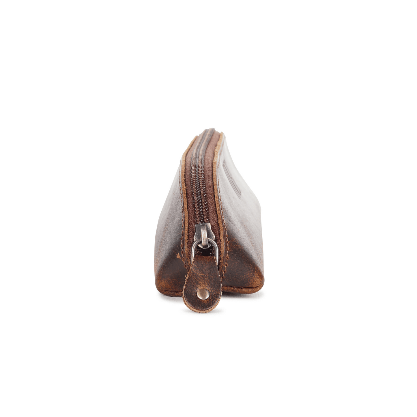 Pen Pod Pencil Box Genuine Leather Hard Tan