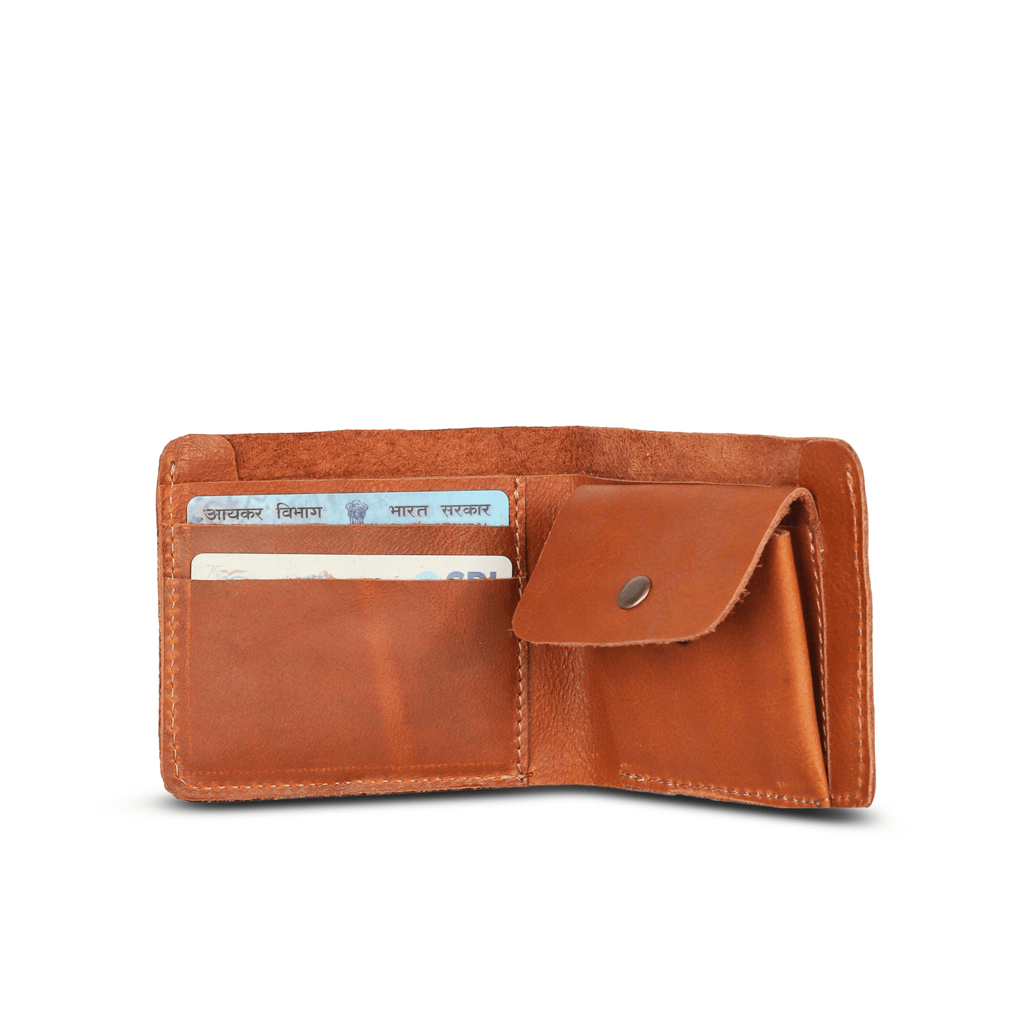 Mini Pocket Glam Leather Wallet Tan Touch